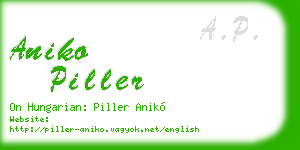 aniko piller business card